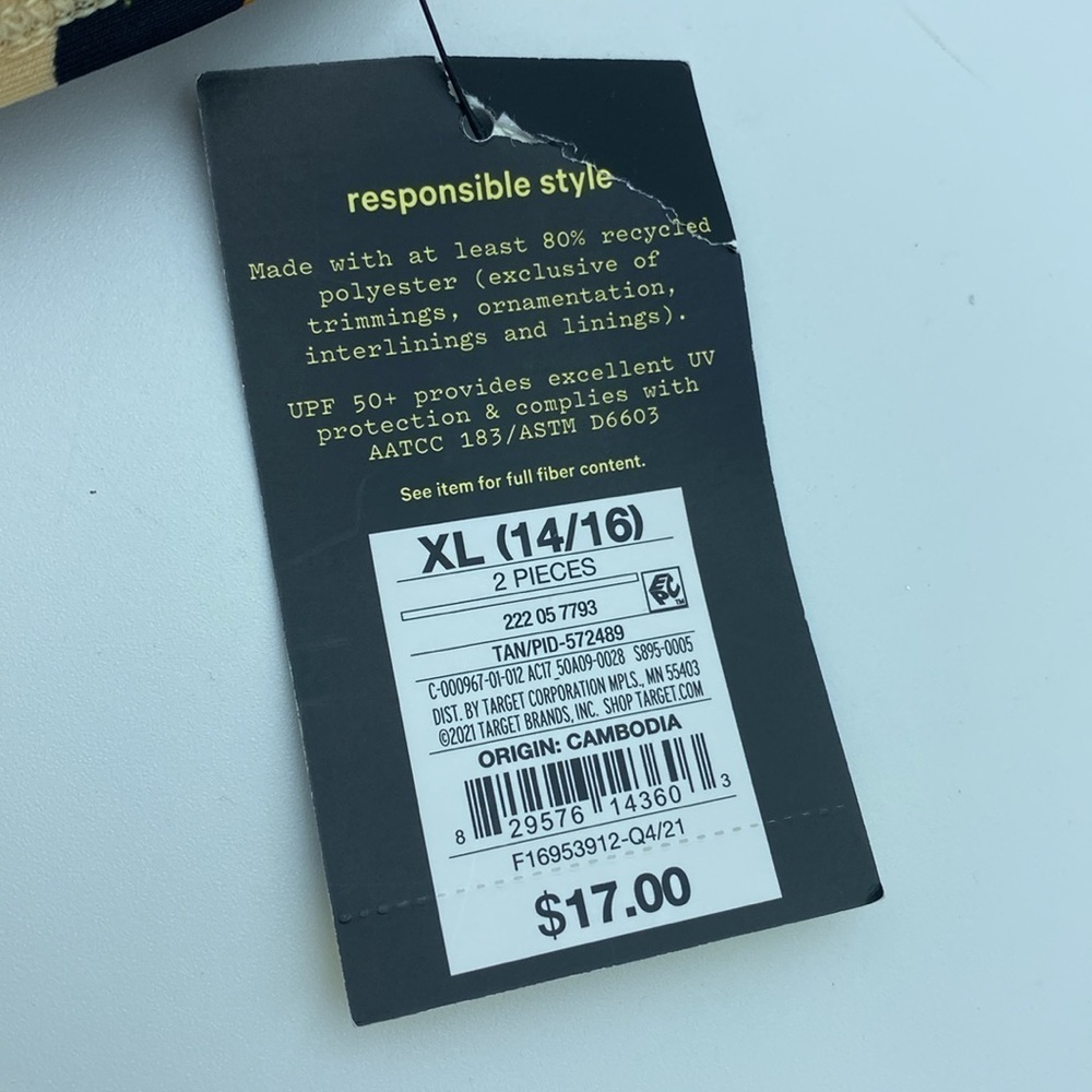 Girls Art Class two piece cheetah print bikini- multiple - Picture 7 of 7